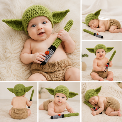 Baby Yoda Häkelkostüm