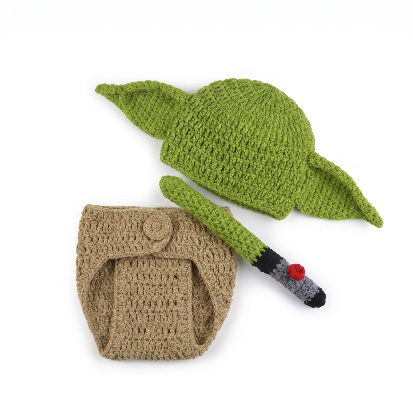 Baby Yoda Häkelkostüm