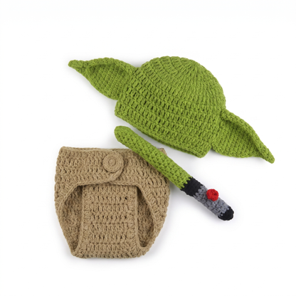 Baby Yoda Häkelkostüm